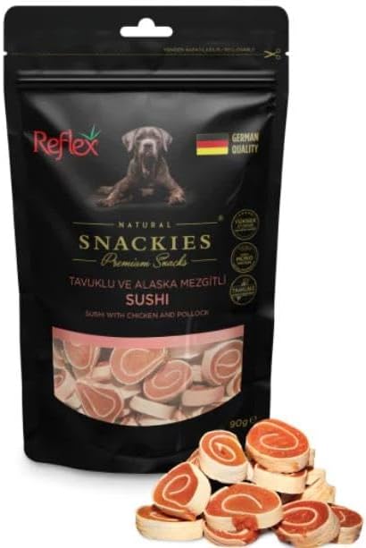 Reflex Snackies Tavuklu Alaska Mezgitli Kurutulmuş Et Köpek Ödülü 90gr - Görsel 2
