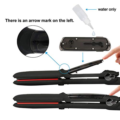 Professional 2 Inch Wide Plate Infrared Heating Ceramic Steam Hair Straightener Hair Straightening Tools for Wet   Dry Hair