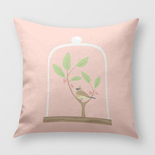 Taxidermy Bird Pillow Cover for Sofa or Bedroom