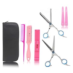 Xcellent Global Hairdressing Scissors Tool Kit Hair Scissor Thin Flat Cut Cutting Teeth Barber Scissors Combination Set…