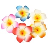 Moda y conveniente 10 pcs 7 cm Multicolor Clip de pelo hawaiano playa espuma flor nupcial para boda accesorios de fiesta