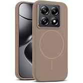 Zebana Xiaomi Mi 14T Pro ile Uyumlu Kılıf Zebana Liquid Soft Silikon Kılıf (Kablosuz Şarj Destekli) Desert Titanyum