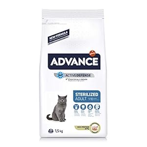 Advance Sterilized-Pienso para Gatos Adultos Esterilizados con Pavo Y Cebada-1.5 Kg