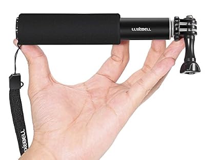 Luxebell® télescopique Extension aluminium Pole Selfie Stick Pour Gopro Hero Session Hero 4 hero 3 + / 3/2, Sony Action Cam et Smartphone