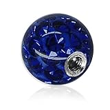 Piercing Kugel mit Straßsteinchen - super süß!