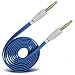 Produktbild Fone-Case (Dark Blue) ZTE Axon 7 Mini High Quality 3.5mm Jack To Jack Flat Cable AUX Auxiliary Audio Cable Lead