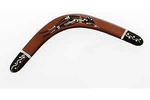 GÉNERIC Hand Crafted and Hand Painted Australian Made 34cm (14in) Throwing Boomerang (Kangaroo)