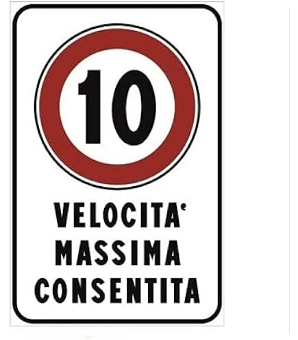 Cartello Segnaletico "Entrare E Uscire Adagio" – Adesivo/Alluminio, Resistente Esterno - 2