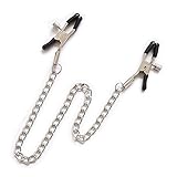 Squeeze and Please Nipple Clamps with Chain Clothing Accessory (1040)