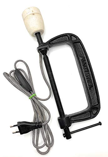 Preisvergleich Produktbild Lampe Schraubzwinge Retro Metall Tischlampe Trend im Leben Unikat