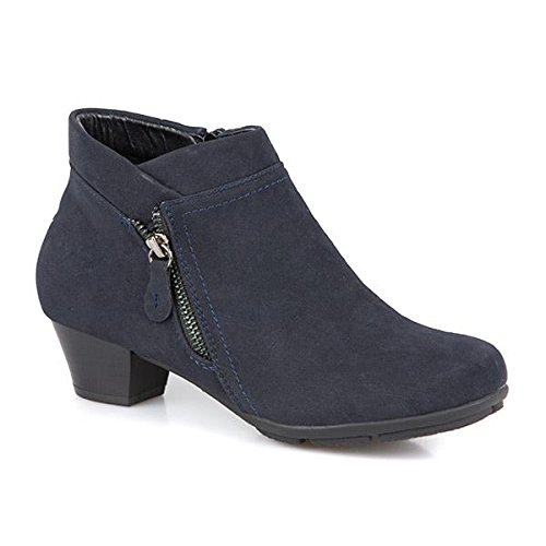 Pavers Ankle Boot with Zip 306 007 - Navy Size 4 UK