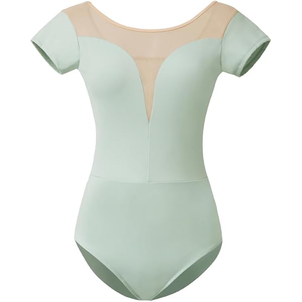 ROYAL SMEELA Ballerina Balletbody voor dames, tricot voor volwassenen, spaghettibandjes, balletshirt met beha, dansshirt voor vrouwen, lichtroze, S