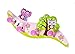 Kids Coat Hooks and Matching Height Chart for Owl Themed Girls Bedroom or Baby Nursery