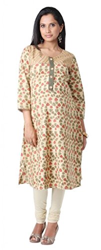 Morph Maternity Women's Lovely Pale Kalamkari Kameez Small Green