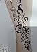 HENNA TATTOO STENCILS s314 Large Sheet Indian Mehndi Stencills - single use - suitable for Henna Tattoo Glitter Tattoo and Airbrush Tattoo