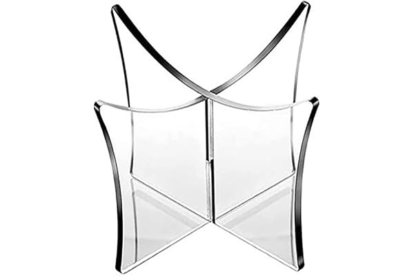 HREDZEO Support pour Ballon,Présentoir de Football Acrylique Support de Ballon de Rugby Clair Vitrine de Balle de Sport pour Ecole à la Maison 12 * 12 * 6.4CM