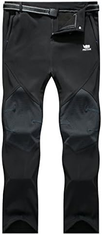 Womens Outdoor SoftShell Trousers Polar Fleece Transparent Waterproof Membrane 815B Black X-Large