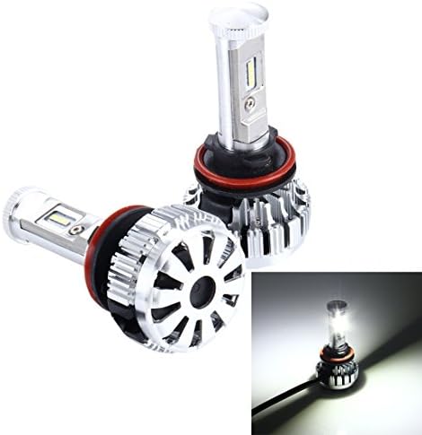 FINE QUALITY Light Bulb, 2 PCS H8/H11 35W 3800lm 6500K Car LED Headlight with 8 Cree Lamps, DC 8-48V ,GISION