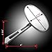 Motorcycle Chrome Plated Billet Aluminum Outside Rearview Side View Mirrors Multi Angle Adjustable Blindsight Rearview Handle Bar End Convex Universal Fit For Street Bike Suzuki B-King GS 500 GSF 650 Bandit
