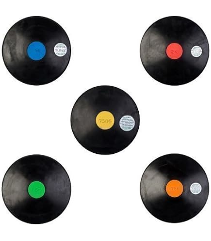 ND Sports Coloured Rubber Training Discus - Choice Of Weights - Athletic Equipment