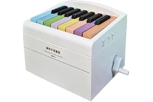 LONGJUNJUNFASHION Playable Piano Desk Calendar 2024, 3D Memo Pad Creative Time Piece Calendar With 52 World Famous Songs, Room Decor Aethetic Birthday Gift For Music Lovers (White, English, 11 * 9 * 9cm)