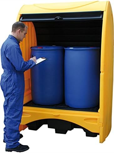 2 Drum Hardcover Spill Pallet 250 Litres Sump Capacity