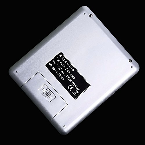 Apgstore 500g /0,01g Digitalwaage Taschenwaage Küchenwaage Feinwaage für Schmuck Gold Mützen - 3