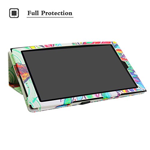 Medion Lifetab X10302/X10301 hülle,Mama Mouth Folding Ständer Hülle Case mit Standfunktion für 10.1″ Medion Lifetab X10302/X10301 Android Tablet PC,Love Tree - 3