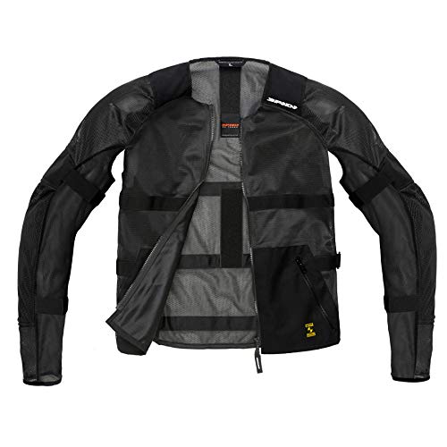 Spidi T177-026 Giacca in Tessuto Airtech Armor, Nero, Misura L