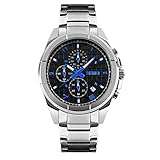 ChenHui Stahl-Gürtel Watch wasserdicht Business Men es Watch Armbanduhr Quarzuhr Sekunden ausgeführt
