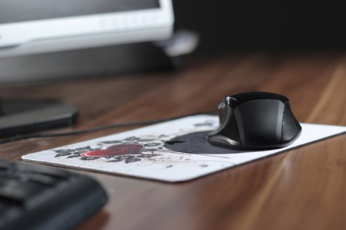 wortek Mauspad Standard Größe aus Neopren mit schönem Design und gummierter Unterseite – Ranke Braun - 5