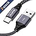 Produktbild USB Typ C Kabel, ZKAPOR [2Stück 2M] Nylon Type C Ladekabel High Speed Sync Datenkabel USB C Schnellladekabel für Samsung Galaxy S9/ S8/ Note 9/ Note8, Huawei P20, Mate 20, Honor 10, Sony Xperia, LG G6