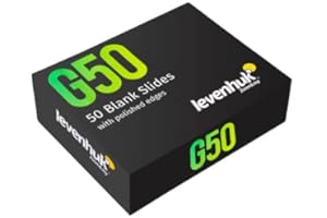 Mikroskopowe szkiełka podstawowe Levenhuk G50 do przygotowywania własnych preparatów (50 szt.)