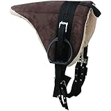 AMKA Shetty Pony Reitkissen Sattel, komplettes SET auch für Holzpferde braun