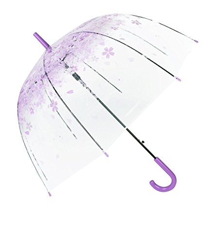 Cherry Blossom Transparent Domed Umbrella Totes Clear Bubble Umbrella (purple) reviews Cherry Blossom Transparent Domed Umbrella Totes Clear Bubble Umbrella (purple)