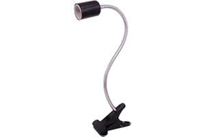 MILIWAN Portalampada E27 con Pinza, in Ceramica Resistente all'Alta Temperatura, Collo di Cigno 40cm, Adatta a Lampada LED da Lettura, Lampada Riscaldante e Riscaldatore Animali ecc [Aggiornata]