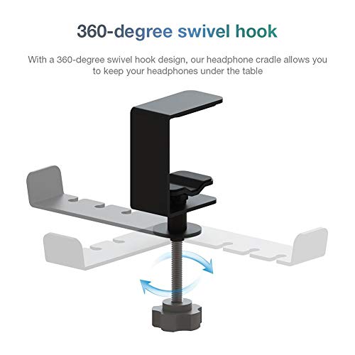 Preisvergleich Produktbild Rvest Tools Gaming-Kopfhörer Metallhaken Halter Aufhänger Halterungen Einstellbarer Dreharm Klemmen Unter Schreibtisch Design Universal