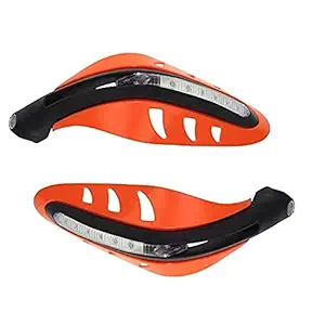 Meenu Arts Motorcycle Handguards with Led Light for 7/8