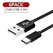 Produktbild Micro USB Kabel Schnellladung / Synchronisation , 2.4A Lightning kabel Nylon Geflochtenes,für Samsung Galaxy S7 Edge S6 Edge J3 J5 J7 A3 2016 A5 2016 A7 2016, Huawei P10 Lite P9 Lite, Manette PS4, Tablette (Schwarz)( 6-Pack, 1m * 3 + 2m * 2 + 3m * 1 )