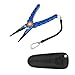 Produktbild Onerbuy Salzwasser Aluminium Angeln Zangen Braid Cutter Split-Ring-Haken-Remover-Fisch-Halter-Werkzeug mit Scheide und Lanyard
