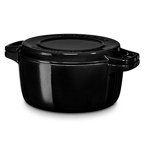 Preisvergleich Produktbild Kitchenaid Gussbräter, Gusseisen, Onyx-Black, 28 cm