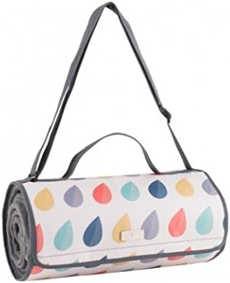 Beau and Elliot Raindrops Picnic Rug Blanket