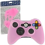 Assecure Pink Silicone Skin Cover Case for Microsoft Xbox 360 Controller