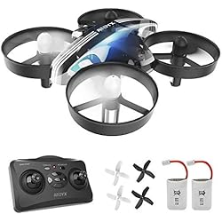 ATOYX AT-66 Drone Enfant Hélicoptère Télécommandé Quadcopter avec Mode sans Tête Avion Mini avec Télécommande Jouet Cadeau pour Enfant et Débutant - Noir
