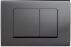 Wunderbad Drückerplatte Kompatibel mit Geberit Duofix Sigma/Delta/BASIC Betätigungsplatte für 2 Mengenspülung (Gunmetal)