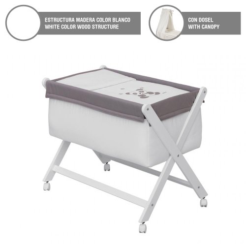 Cambrass Small Bed X Wood Canopy 79 (46 x 78 cm)