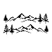 Price comparison product image Originaltree Mountain Tree Car-Styling Vehicle Body 2 Side Skirt Decals Stickers Decoration Car woods mountain view sticker personalized decoration body sticker pull flower Black