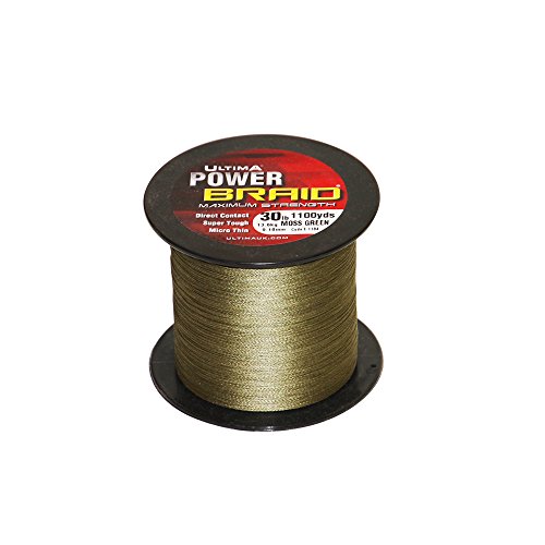 Nueva línea de Pesca Ultima Power Braid mar - 300yd 275 m Bobina - Todos los tamaños y Colores