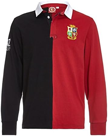 SPORTFOLIO british and irish lions long sleeve rugby jersey [black/red]-X-Large