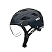 Produktbild Abus Erwachsene Hyban + Fahrradhelm, Midnight Blue-Clear Visor, M (52-58 cm)